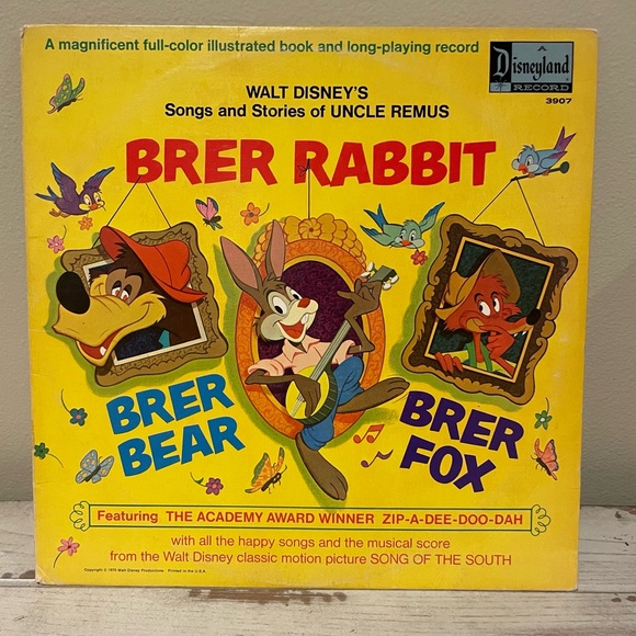 Walt Disney Songs and Stories of Uncle Remus Album Cover / No Album, Cover Only - Picture 1 of 5